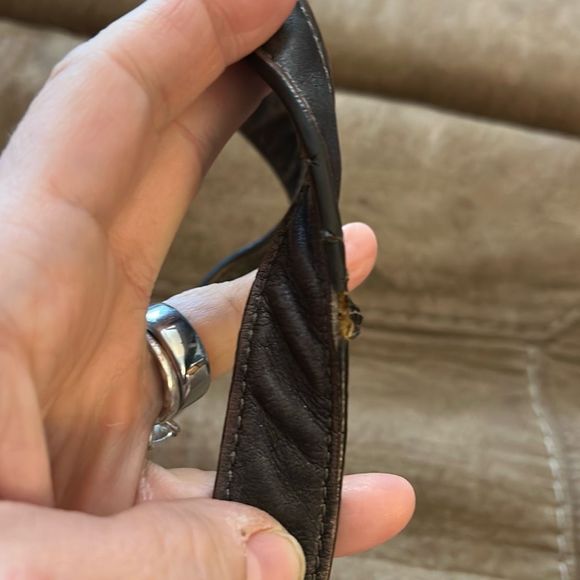 Coach Vintage Signature Chain Metallic Shoulder Bag Duffle Crossbody F19730. - Picture 6 of 13